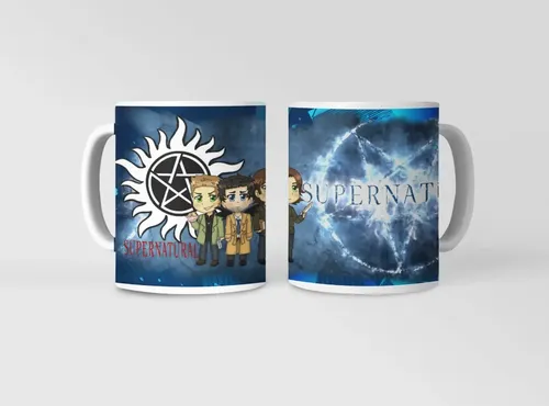 Taza Supernatural - Misterios Del Más Allá Blanco