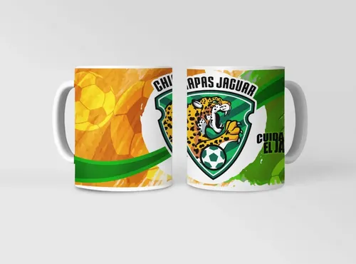 Taza Chiapas Furia Jaguar - Futbol Mexicano Blanco
