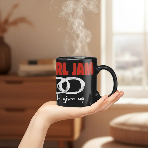Taza Magica Pearl Jam Don T Give Up Bandas De Rock Negro Pearl Jam Don T Give Up