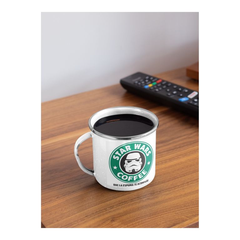 Taza Enlozada Viaje Estelar con Star Wars