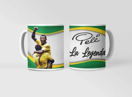 Taza Pelé - Para Fans Del Fútbol Legendario Blanco