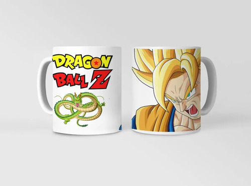 Taza Goku Dragon Ball Blanco