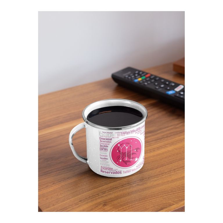 Taza Enlozada Escorpio - Transformación y Poder