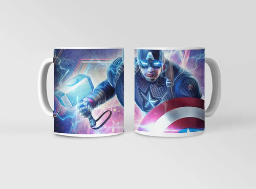 Taza Capitán América - Símbolo De Libertad Revelado Blanco