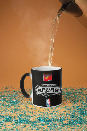 Taza Magica San Antonio-el Almirante- Nba Negro Nba
