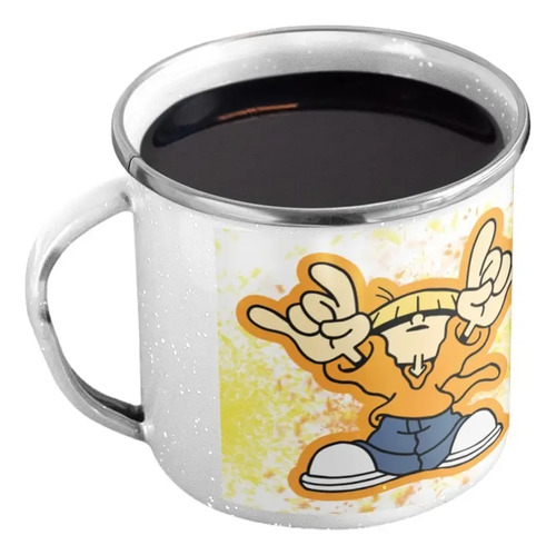 Taza Enlozada Número 4 Los Chicos Del Barrio Knd Blanco Los Chicos Del Barrio