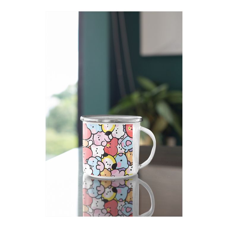 Taza Enlozada BTS - BT21 Ideal para Fans
