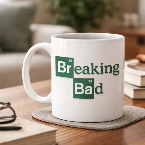 Taza Breaking Bad Regalo Para Aficionados Blanco