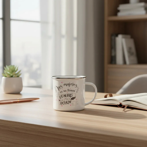 Taza Enlozada Shakira - Las Mujeres Facturan Blanco