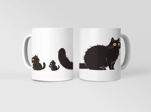 Taza Gatos Traviesos Diseño Para Amantes De Los Gatos Blanco