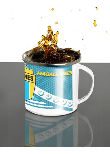 Taza Lechero Enlozado Club Deportivo O'higgins Fútbol Chile Blanco Regalo Club