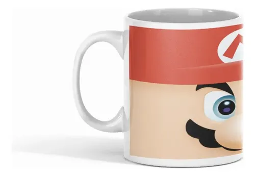 Taza Mario Bros - Para Fans Del Clásico Videojuego Blanco