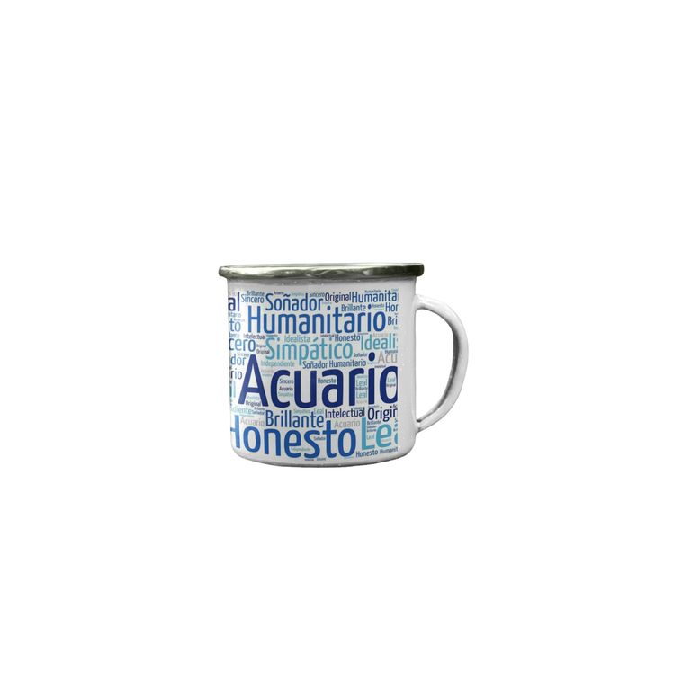 Taza Enlozada Acuario - Libertad y Fraternidad