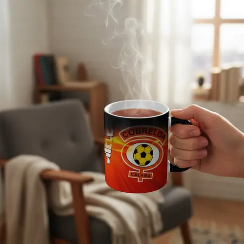 Taza Mágica Club De Deportes Cobreloa - Futbol Chileno Negro