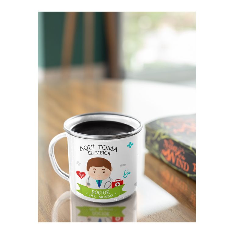 Taza Enlozada Doctor - En Guardia por la Salud