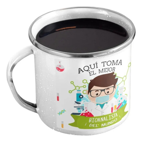 Taza Enlozada Bioanalista - Precisiones Con Café