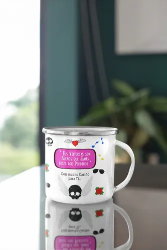 Taza Enlozada Mejor Roquera - Acordes De Poder Blanco Mejor Roquera