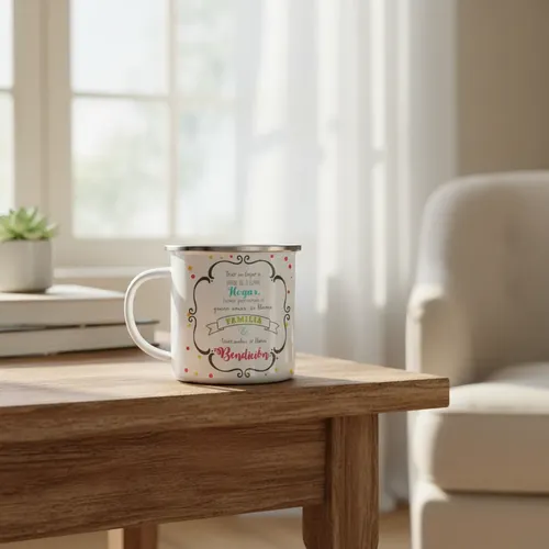 Taza Enlozada Tío Genial - Diversión Y Sabiduría Blanco