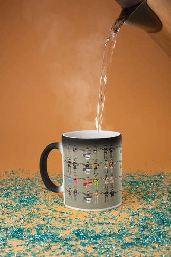 Taza Magica The Beatles Hello, Goodbye Bandas De Rock Negro The Beatles