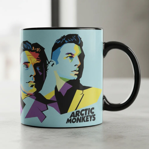 Taza Magica Arctic Monkeys Bandas De Rock Negro Arctic Monkeys