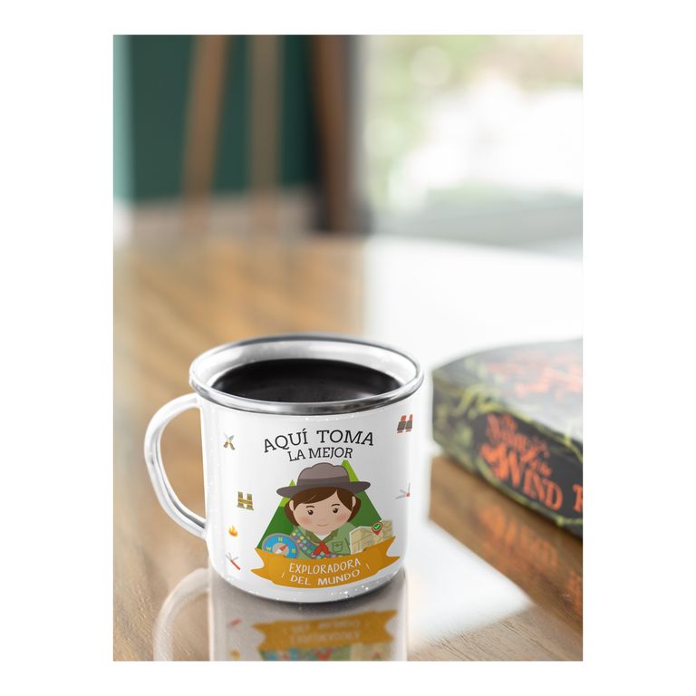 Taza Enlozada Scout - Aventuras y Naturaleza M