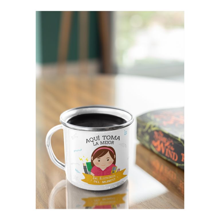 Taza Enlozada Tecnología y Té - Ingeniero Electrónico M