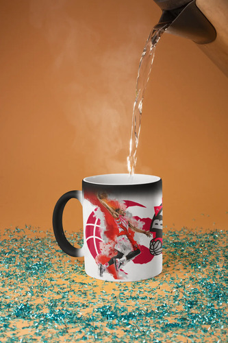 Taza Mágica Toronto Raptors - Nba Negro Nba