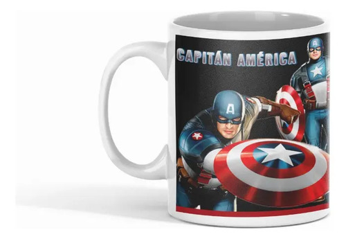 Taza Capitán América - Escudo Que Aparece Blanco