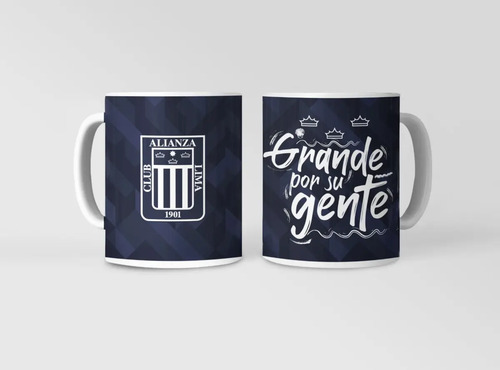 Taza Alianza Lima Íntimos - Futbol Peruano Blanco