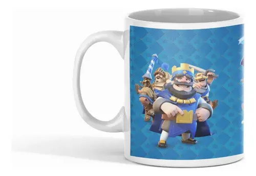 Taza El Reino De Clash Royale Al Descubierto Blanco