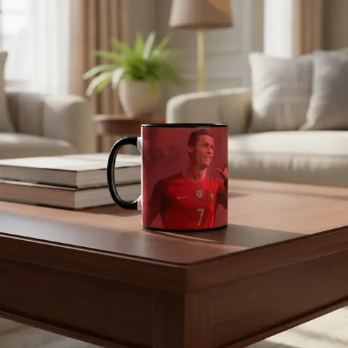 Taza Magica Cristiano Ronado Estrellas Del Futbol Negro Fútbol