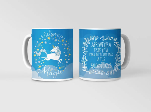 Taza Galope Fantástico - Unicornio Blanco