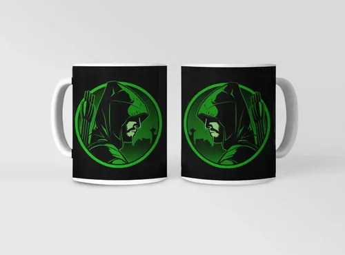 Taza Héroes Dc - Revelaciones Rápidas Arrow Blanco