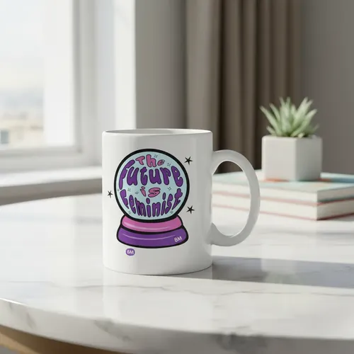 Taza Feminista 8m Lucha Feminista 350 Ml Blanco 8m