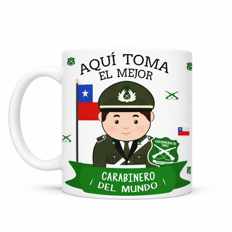 Taza Carabinero Personalizable