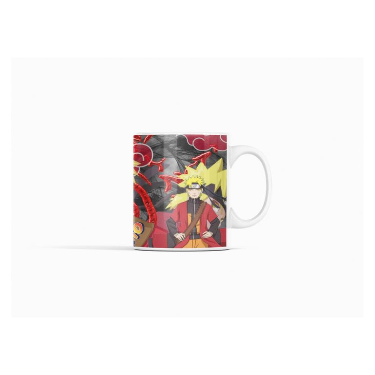 Taza Aventuras de Naruto Reveladas con Café