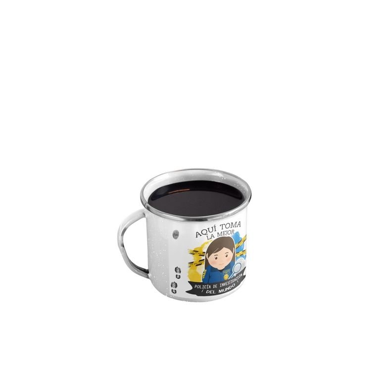 Taza Enlozada Policía de Investigación - Honor y Deber