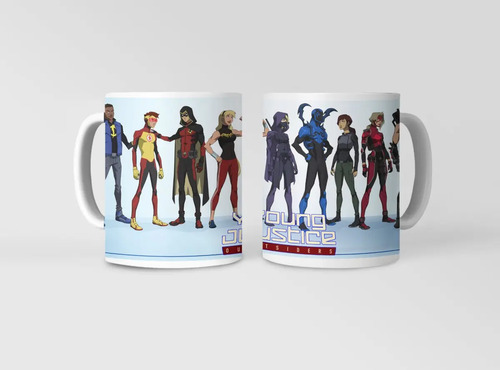 Taza Young Justice - Héroes Emergentes Blanco