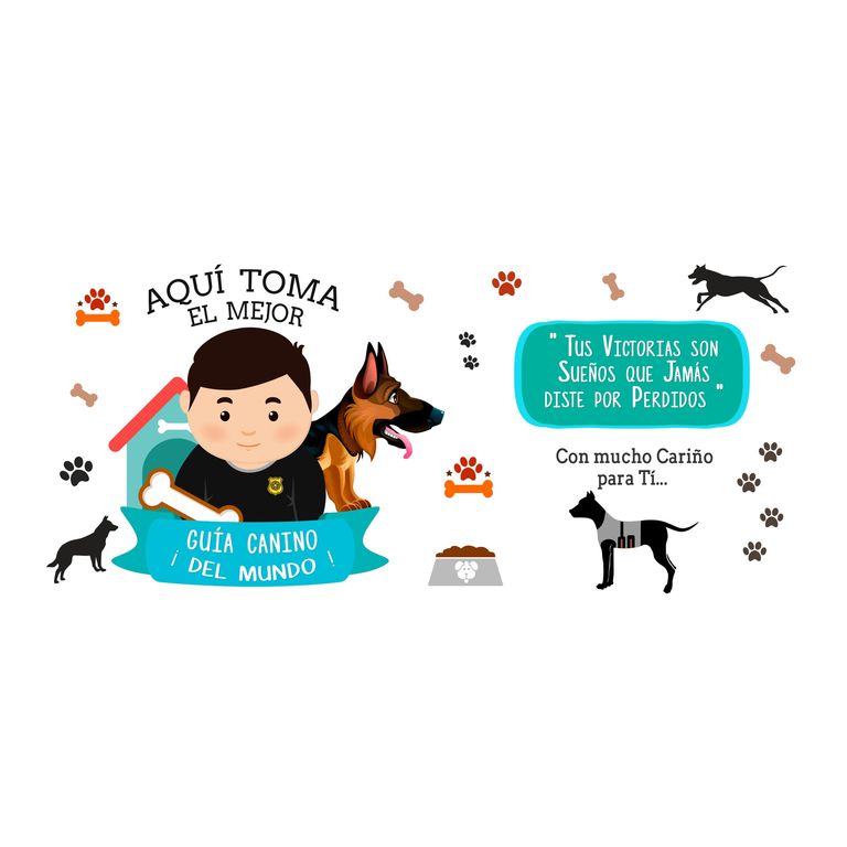 Taza Enlozada Guía Canino - Liderazgo y Lealtad H