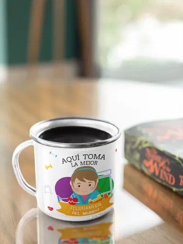 Taza Enlozada Fisioterapeuta - Movimiento Y Motivación