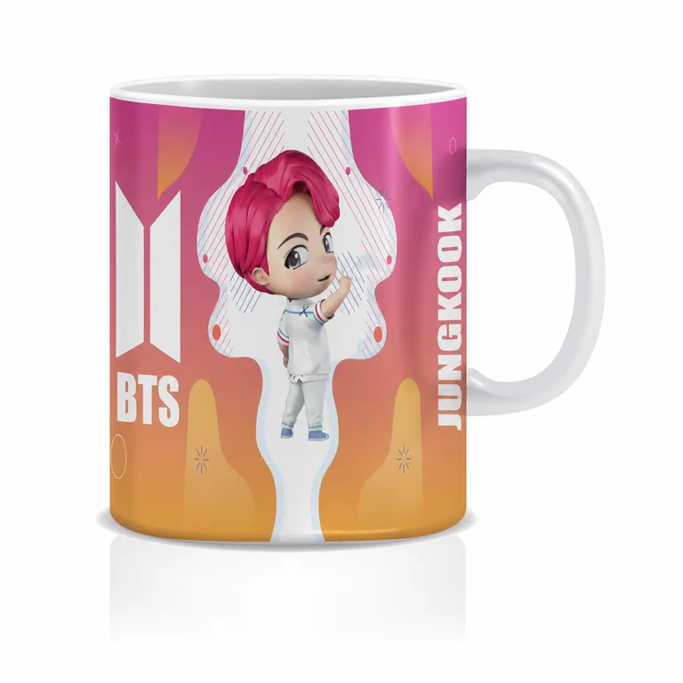 Taza BTS Jungkook Chibi Cerámica Kpop Fan