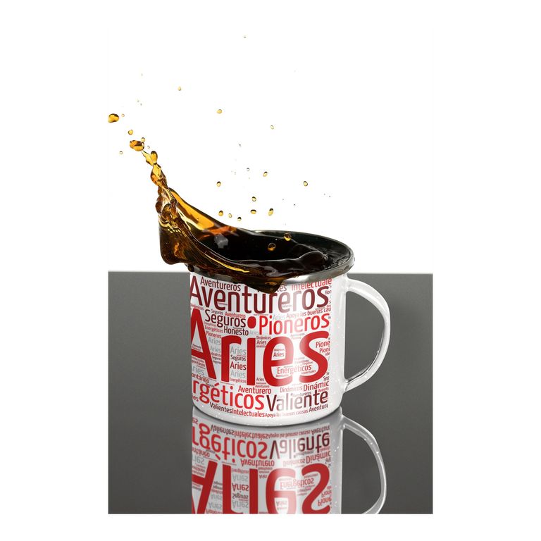 Taza Enlozada Aries - Valientes y Resueltos