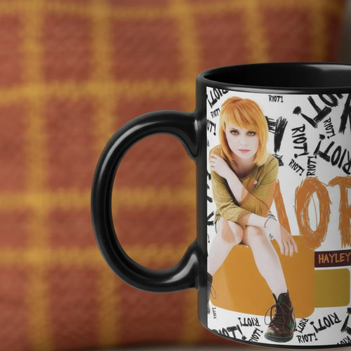 Taza Magica Paramore Bandas De Rock Negro Paramore