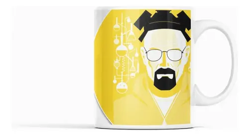 Taza Breanking Bad Heisenberg Blanco