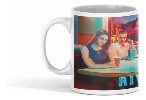 Taza Riverdale - Intrigas Y Aventuras Blanco