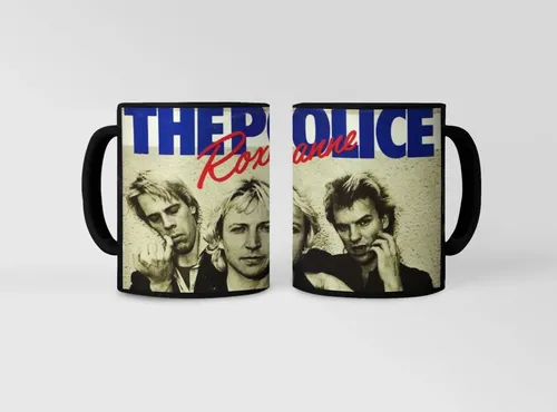 Taza Magica The Police Banda De Rock Roxanne Negro The Police Roxanne