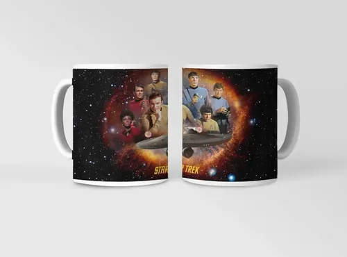 Taza Star Trek - Viajes Estelares Blanco
