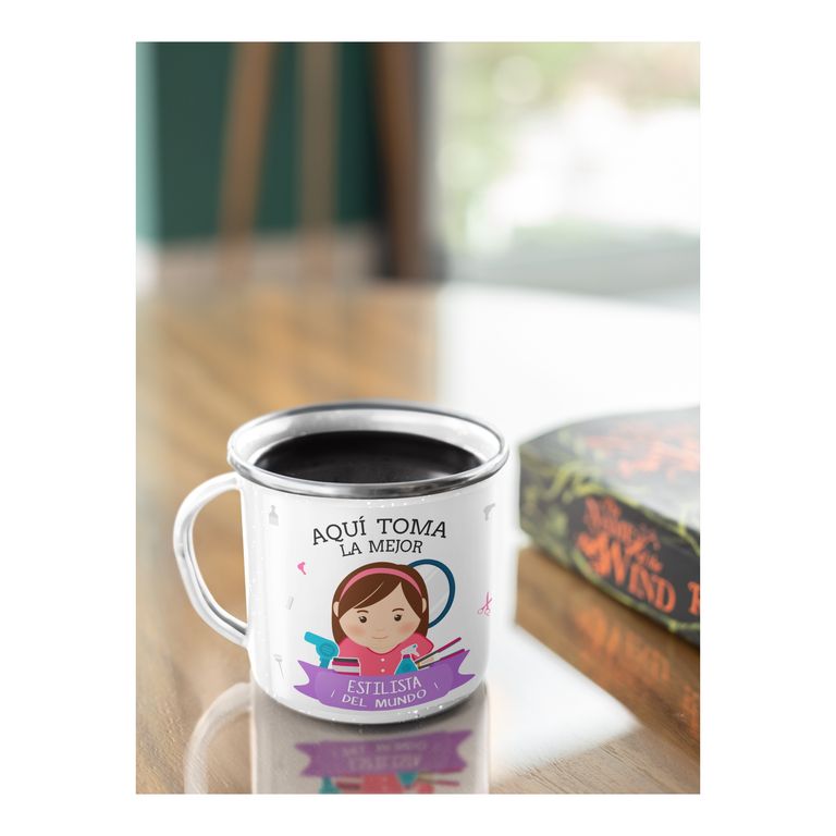 Taza Enlozada Creatividad y Café - Días de Estilista