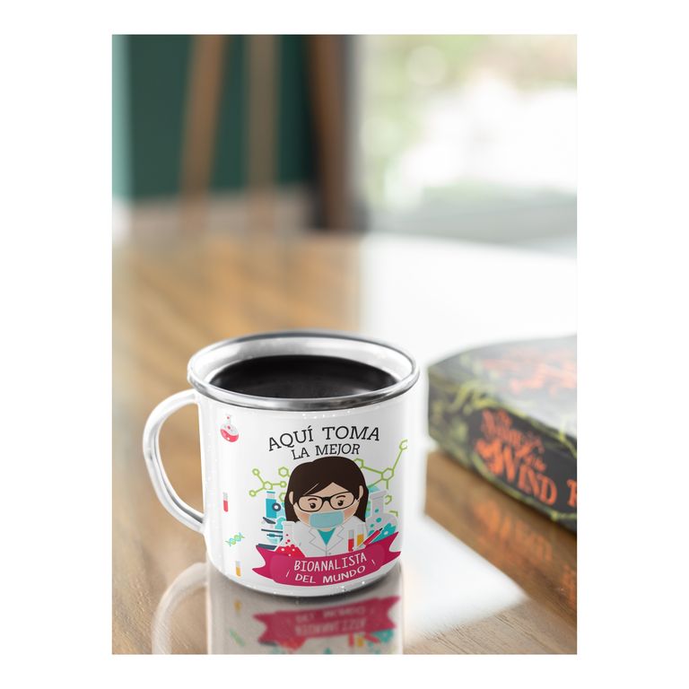 Taza Enlozada Bioanalista - Precisiones con Café M