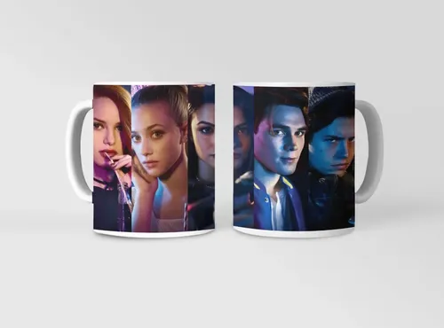 Taza Riverdale - Intrigas Entre Amigos Blanco